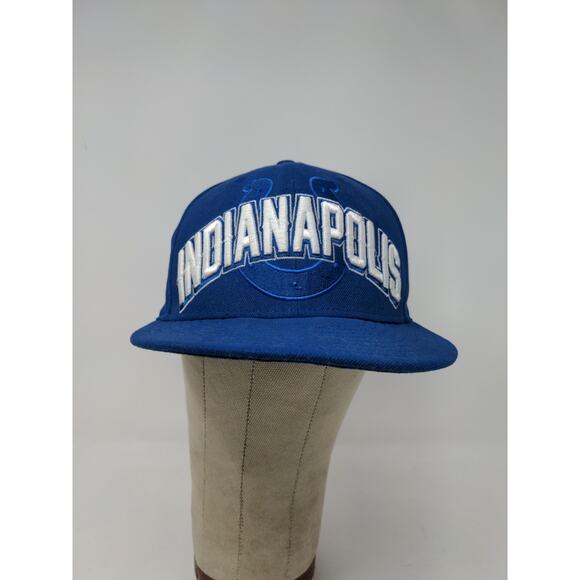 NFL Indianapolis Colts New Era 59Fifty Fitted Hat Size 7 1/8 Blue Embroidered - Picture 2 of 12